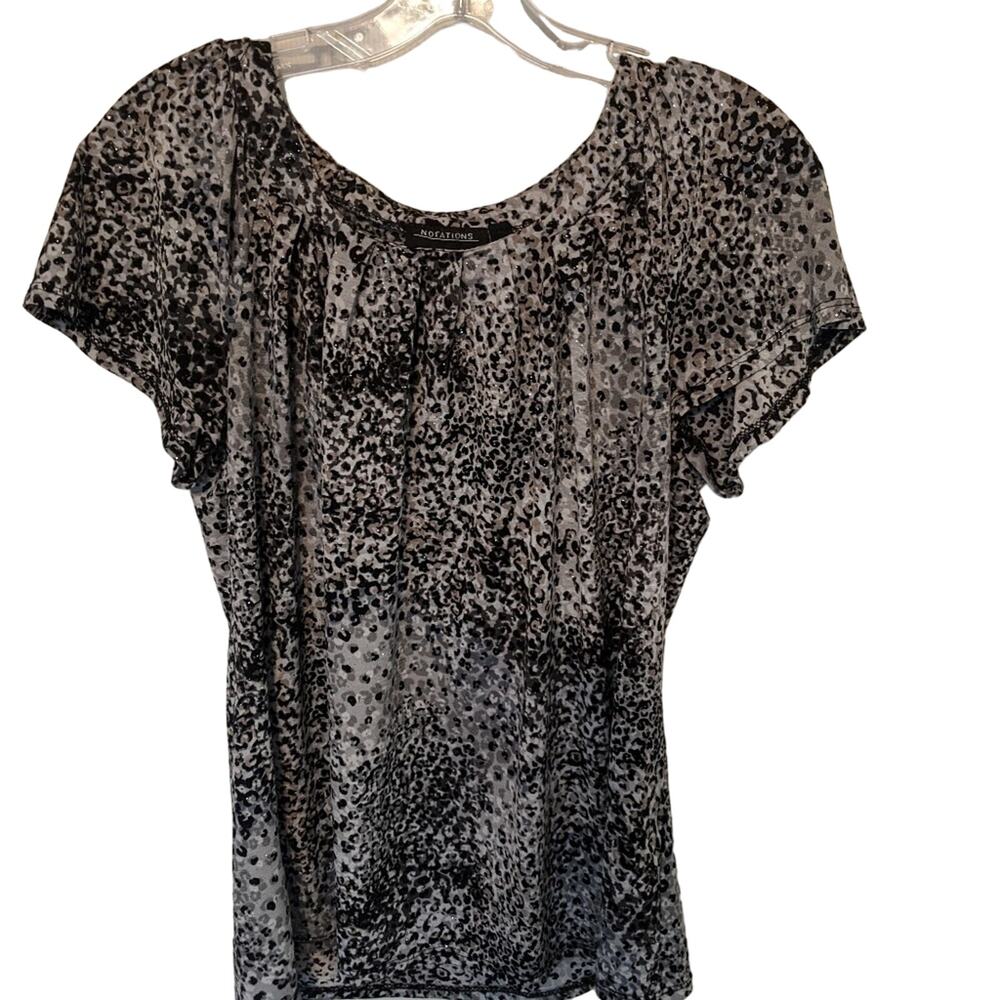 EUC Animal Print Blouse Notations